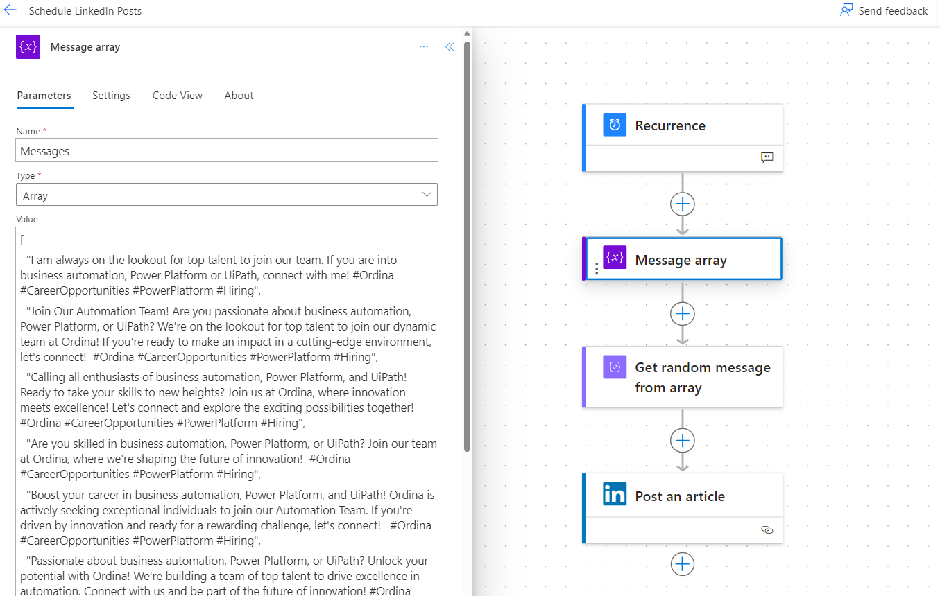 Automating LinkedIn Posts